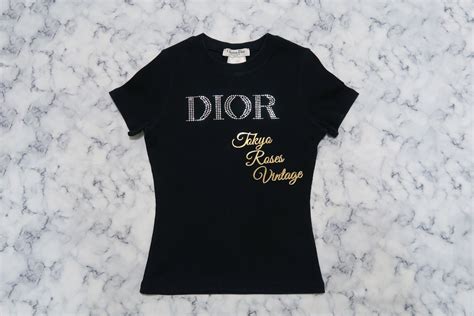 dior rhinestone t shirt|Dior designer t shirts.